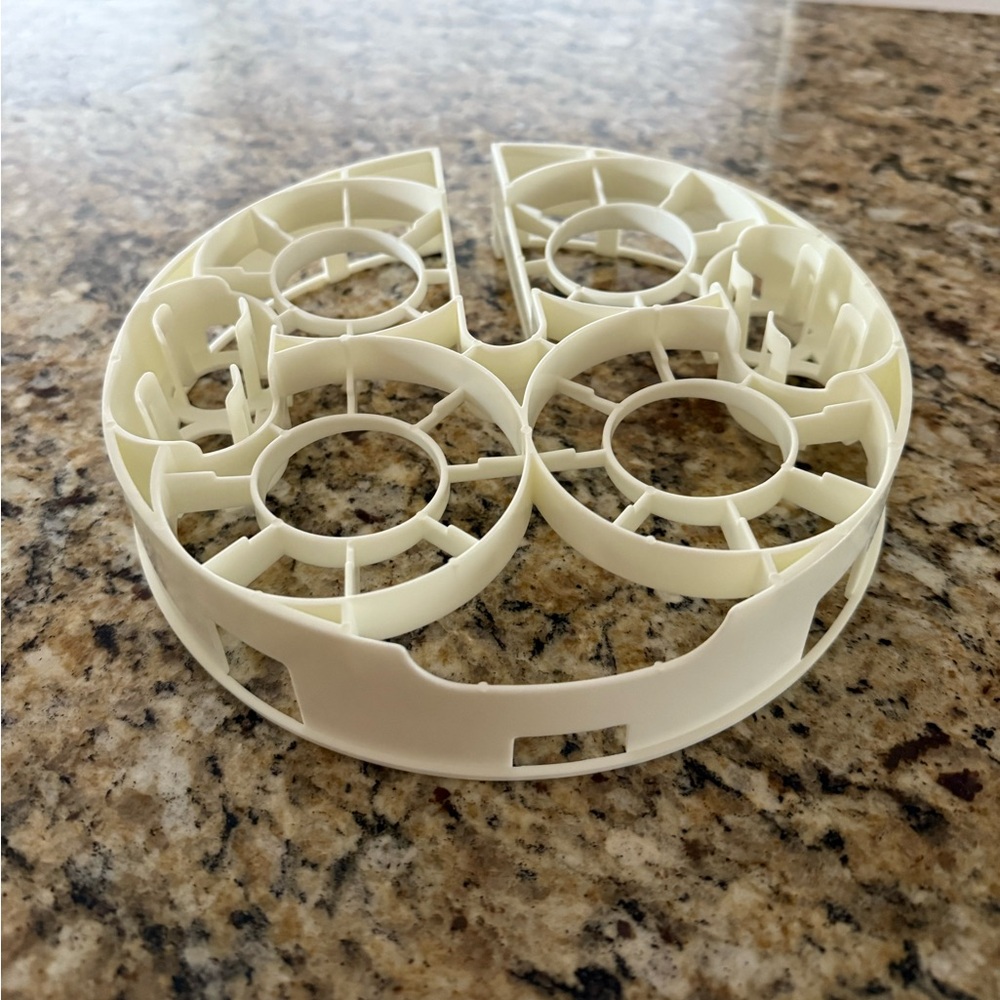 Replacement Part Bottom Rack White for Baby Breeza Bottle Washer Pro BRZ0103